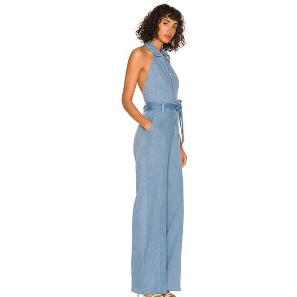Lovers and Friends Ajax Jumpsuit in Medium Blue NWOT Size Small - Picture 2 of 3